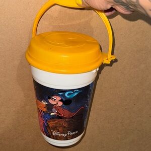 Disney Parks Yellow and White Party Bucket